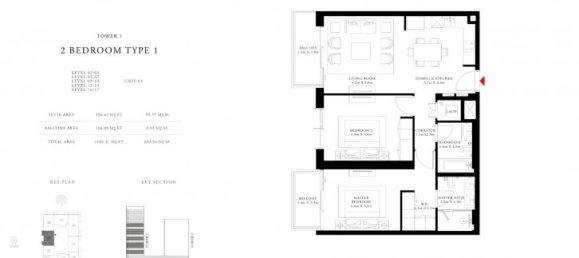 2 Schlafzimmer Wohnung in Dubai Harbour, UAE, Nr. 129 12