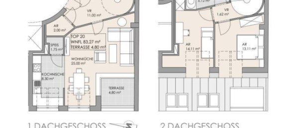 3 rooms Duplex in Wahring, Austria No. 139989 14