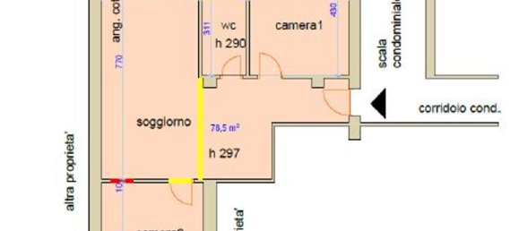 3 rooms Apartment in Turin, Italy No. 269660 7