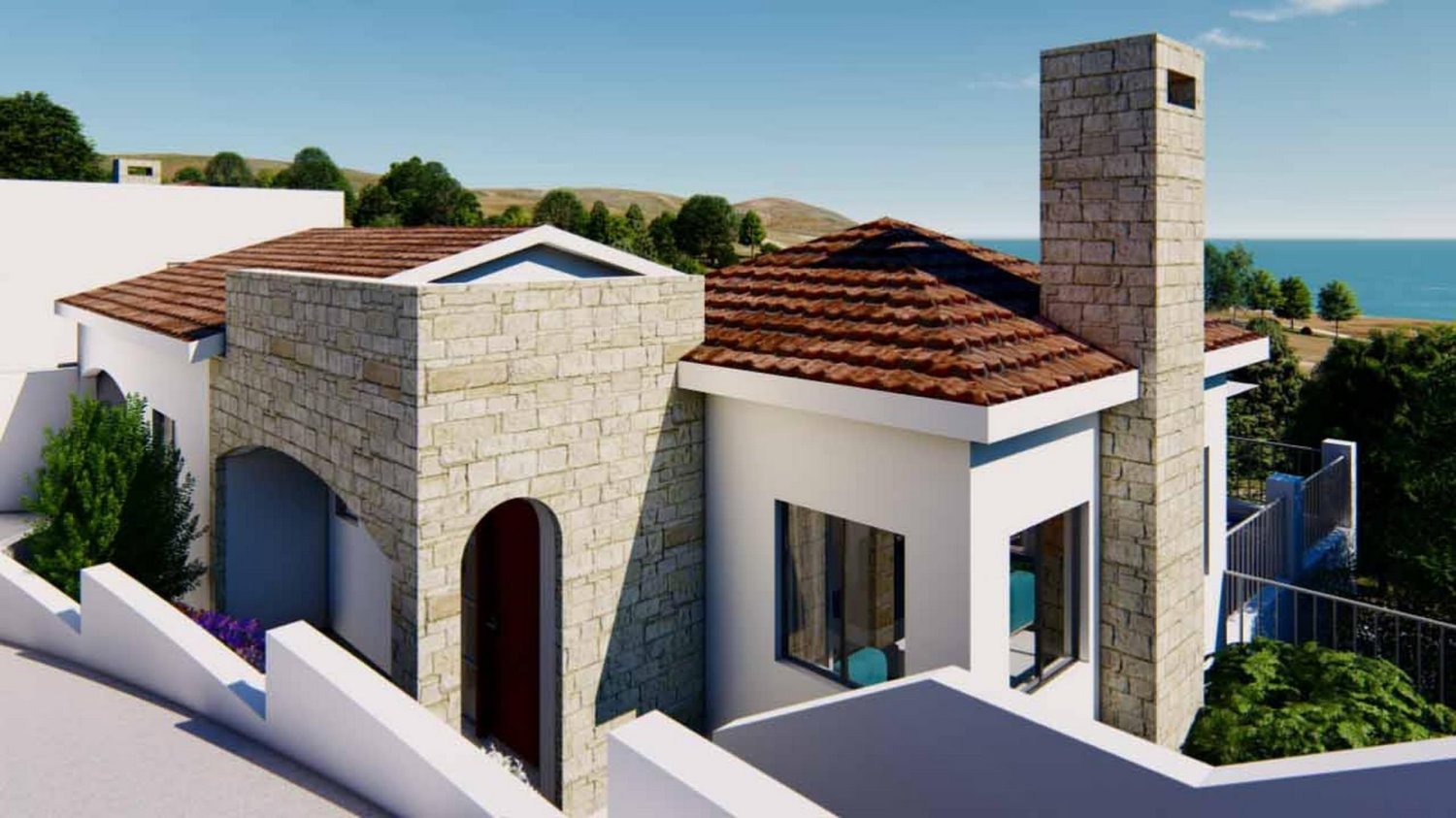 Villa de 3 dormitorios en Agnades Village, Polis, Cyprus No. 17432