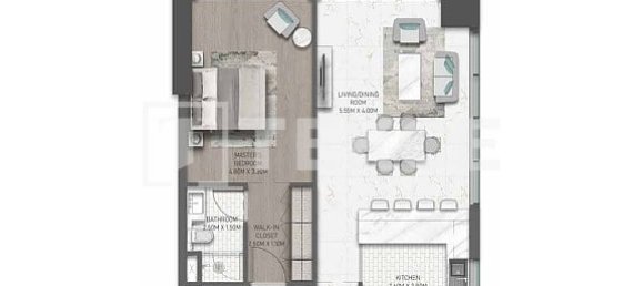 Квартира с 1 спальней в DAMAC Hills (Akoya by DAMAC), Дубай, ОАЭ № 111341 14