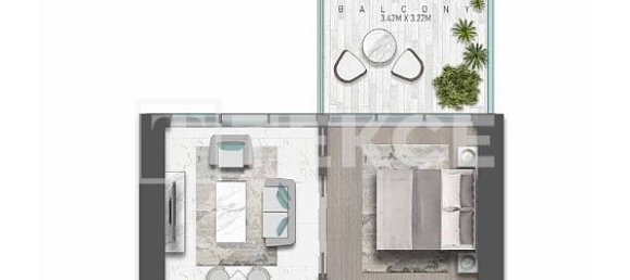 Квартира с 1 спальней в DAMAC Hills (Akoya by DAMAC), Дубай, ОАЭ № 111341 13