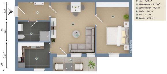 Apartamento T1 em Magdeburg, Germany N.º 283815 4