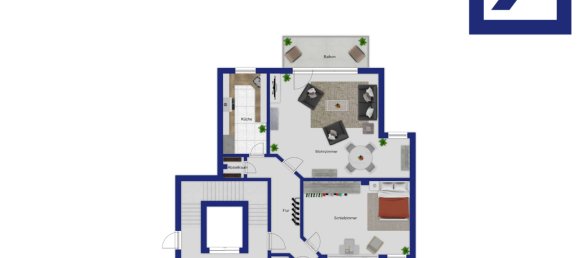 Квартира с 2 спальнями в Любек, Германия № 323696 15