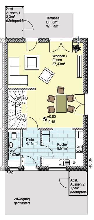 4 rooms Townhouse in Gottingen, Germany No. 356532
