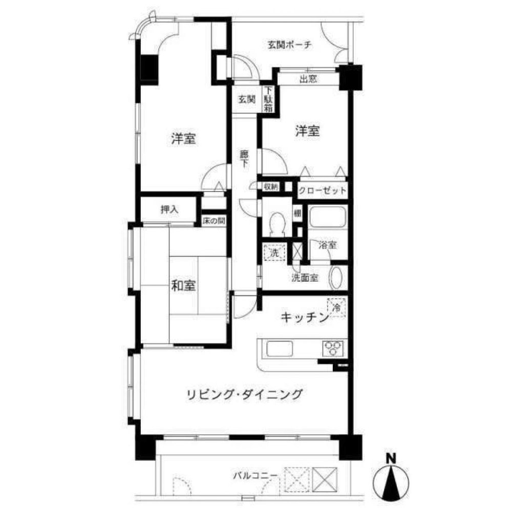 3 bedrooms Apartment in Fukuoka, Japan No. 2616