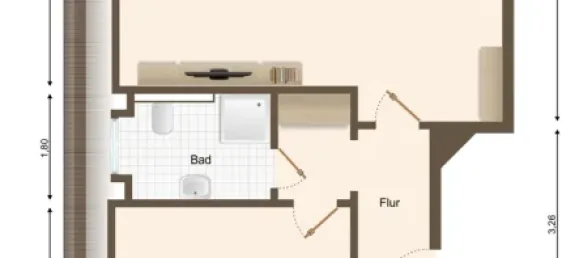 Квартира с 1 спальней в Харбург, Германия № 134445 5