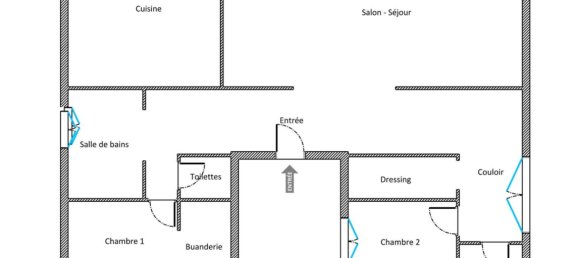 3 غرف نوم شقة في Marcq-en-Baroeul, France رقم 43151 14