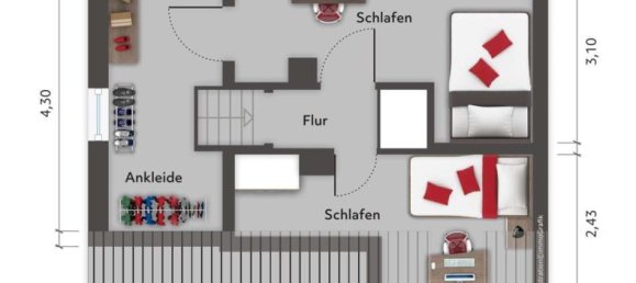 2 غرف نوم تاون هاوس في Stormarn, Germany رقم 259832 3