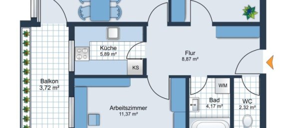 Apartamento de 3 dormitorios en Augsburg, Germany No. 372106 11