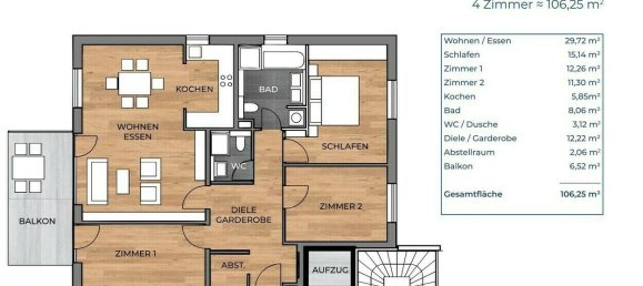 Apartamento de 4 divisões em Freiburg im Breisgau, Germany N.º 335657 5