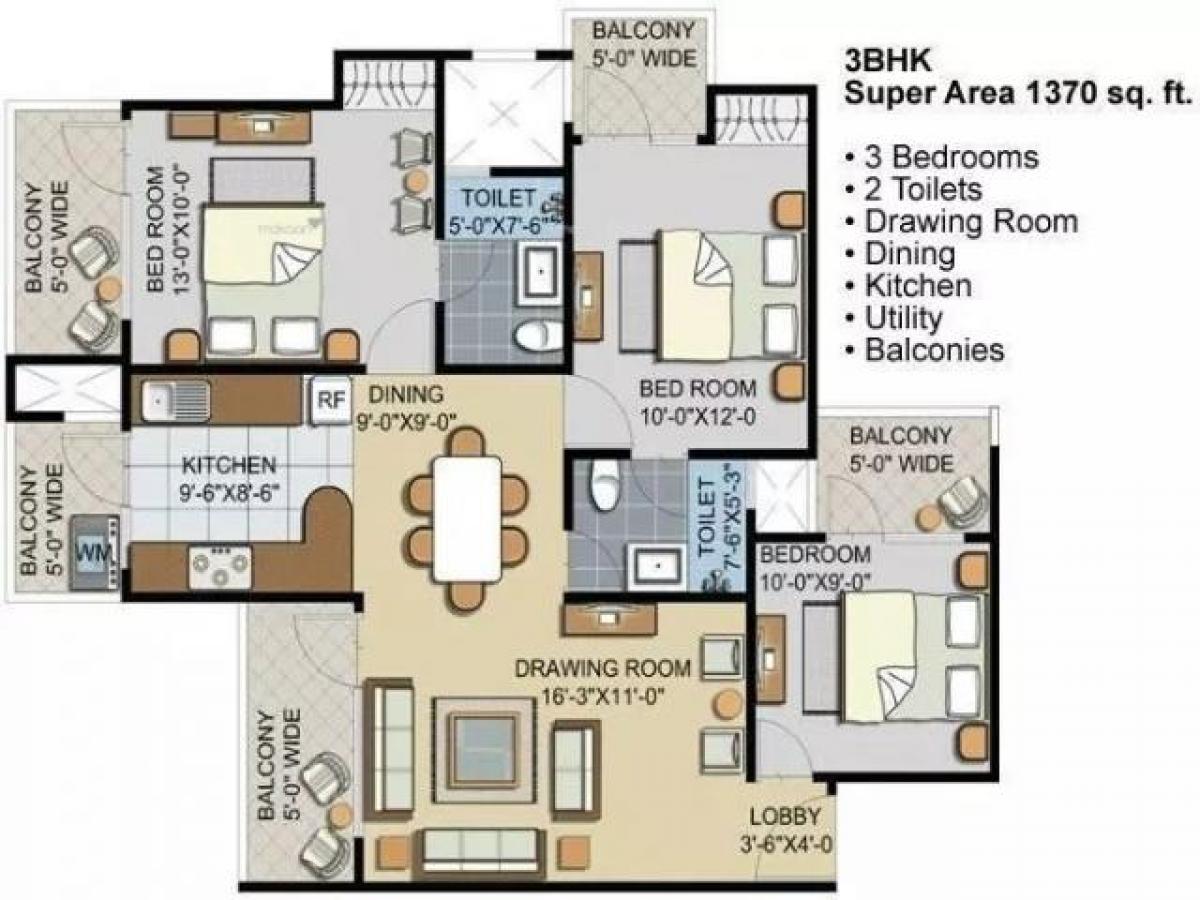 3 bedrooms House in Noida, India No. 48132