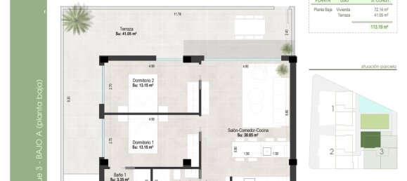 Apartamento T2 em San Pedro del Pinatar, Spain N.º 287916 17