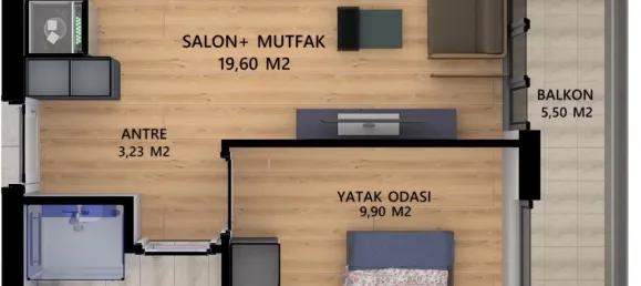 Apartment 1+1 in Aksu, Turkey No. 32731 25