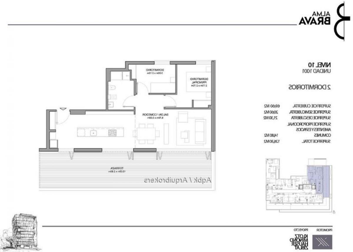 2 bedrooms Apartment in Montevideo, Uruguay No. 4027