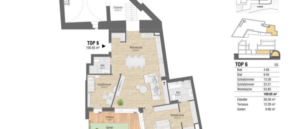 3-Zimmer Wohnung in Baden, Austria, Nr. 210527 9