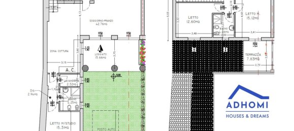 Дуплекс с 4 комнатами в Куарту Сант'Элена, Италия № 210951 35
