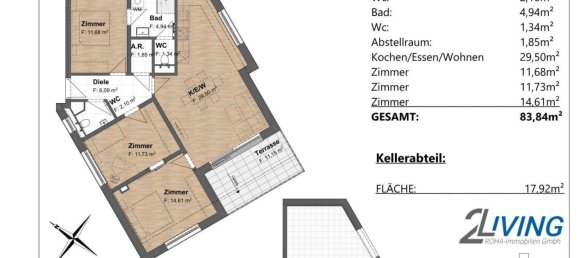 4 rooms Apartment in Vienna, Austria No. 234677 6