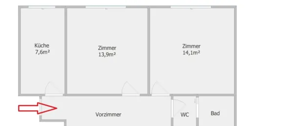 2-salle Appartement à Mariahilf, Austria No. 61717 6