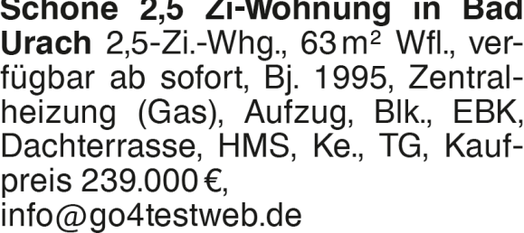 2-Zimmer Wohnung in Reutlingen, Germany, Nr. 350297 3