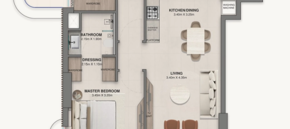 Apartamento de 2 dormitorios en Dubai, UAE No. 96889 17