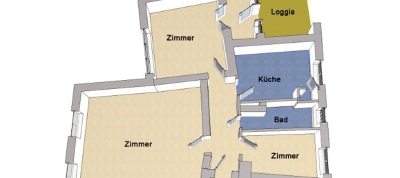 3-salle Appartement à Westend, Germany No. 88515 6