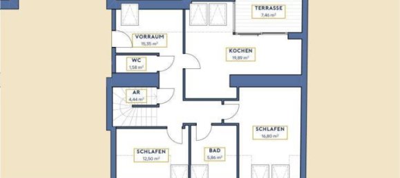 3 rooms Duplex in Wahring, Austria No. 203179 13