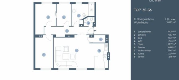 3-salle Appartement à Mariahilf, Austria No. 235986 18