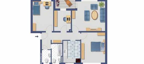 4 rooms Apartment in Wilhelmshaven, Germany No. 107597 16