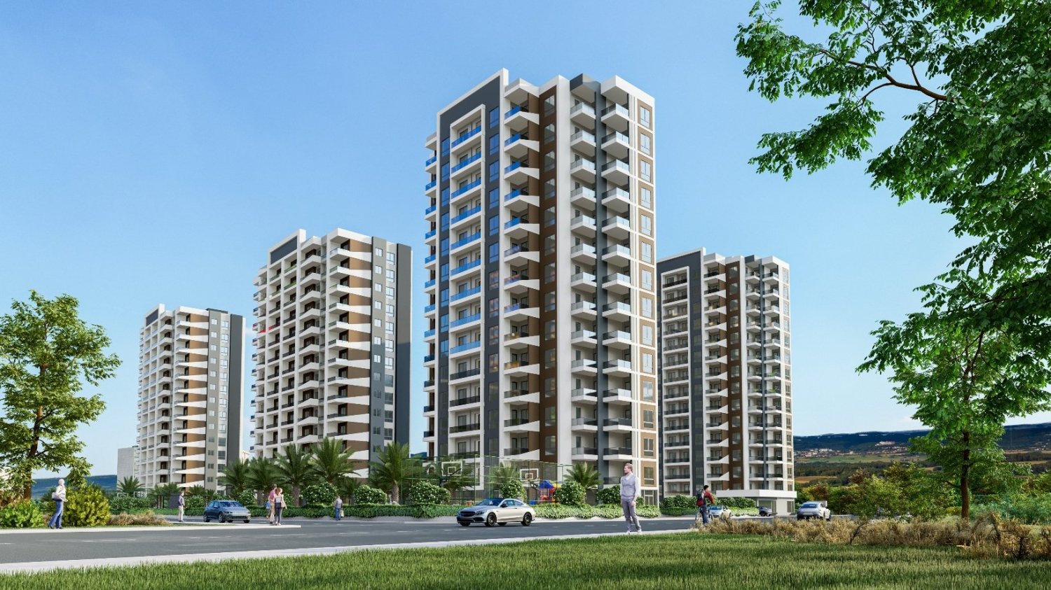 شقة 1+1 في Mersin, Turkey رقم 31917