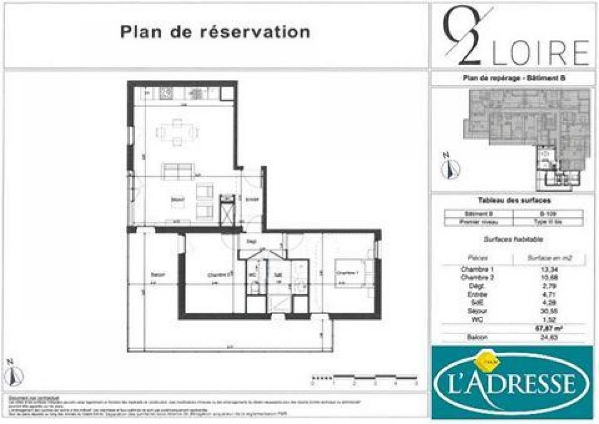 2 bedrooms Condo in Tours, France No. 15429