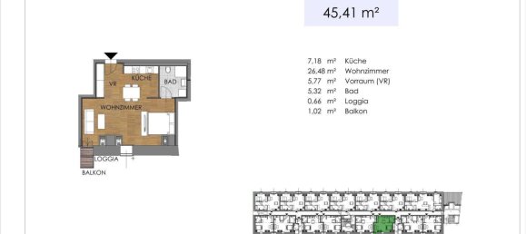 3 rooms Apartment in Bruck an der Leitha, Austria No. 197998 28