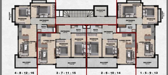3 rooms Apartment in Cikcilli, Turkey No. 9644 23