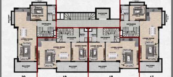 3 rooms Apartment in Cikcilli, Turkey No. 9644 24