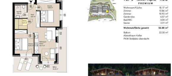 3 rooms Apartment in Liezen, Austria No. 169052 4