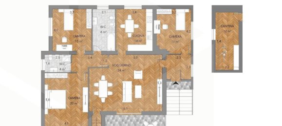 Villa de 6 divisões em Rome, Italy N.º 26504 3