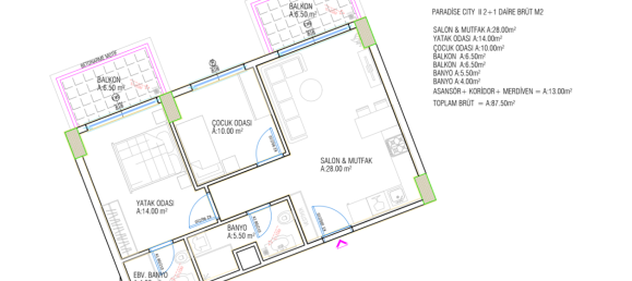 Apartment 2+1 in Gazipasa, Turkey No. 22820 17