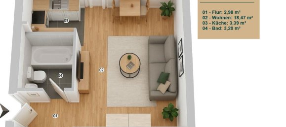 Apartamento de 1 dormitorio en Neukolln, Germany No. 290793 19