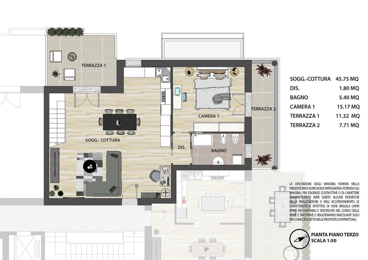 4 chambres Appartement à Padua, Italy No. 339466