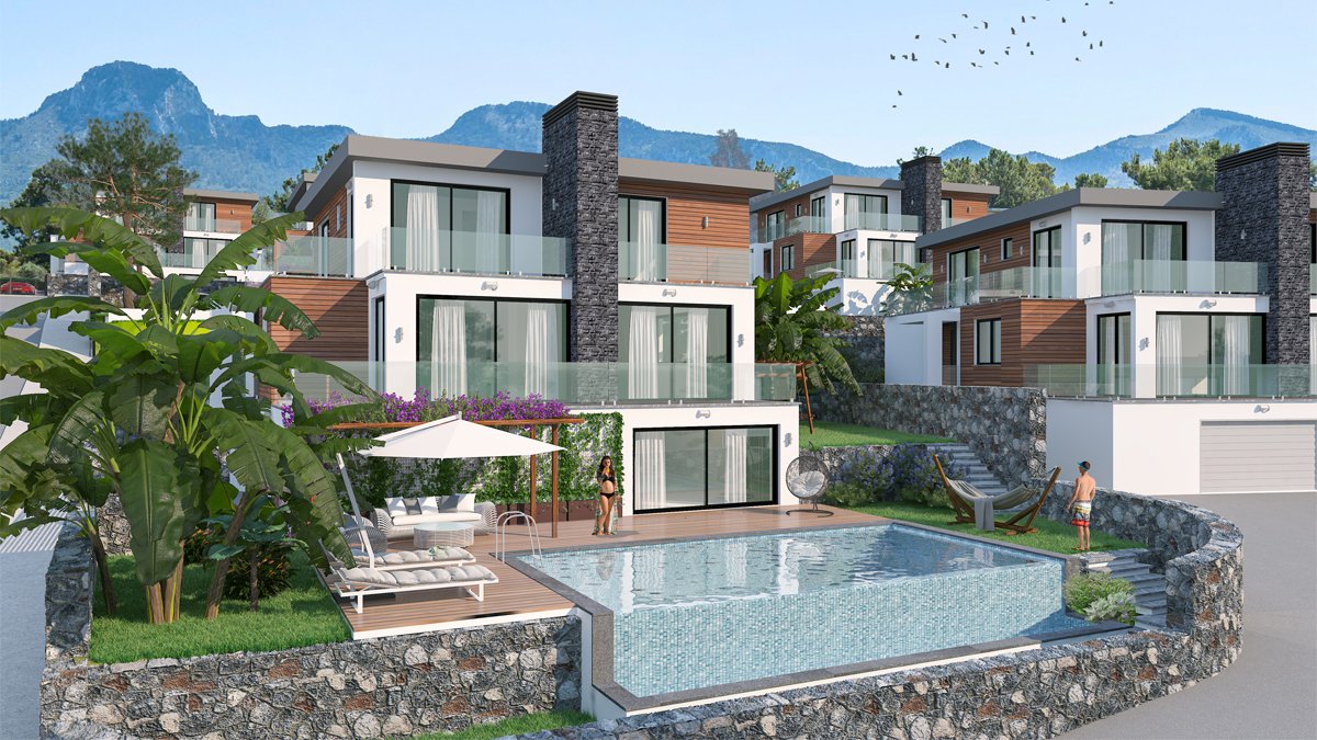 Вилла с 4 спальнями в Чаталкой, Северный Кипр № 14499