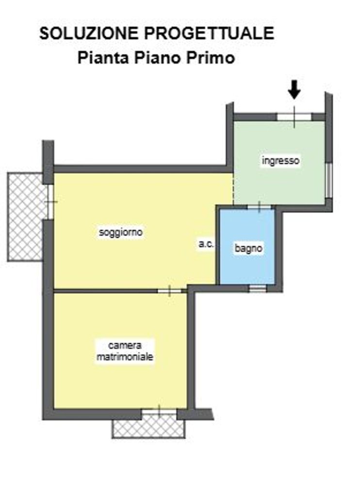 2 rooms Apartment in Vico Equense, Italy No. 229652