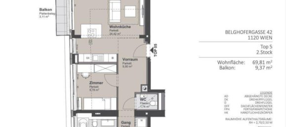 3 rooms Apartment in Meidling, Austria No. 217210 34