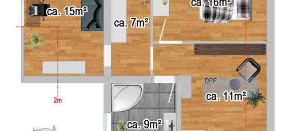 2 غرف نوم منزل في Potsdam, Germany رقم 247175 22