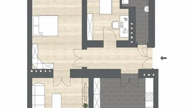 Квартира с 4 комнатами в Ленд, Австрия № 69118