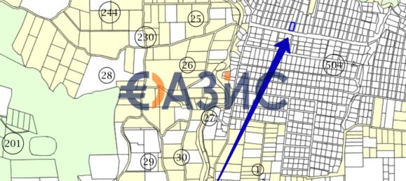 Земельный участок 590м² в Свети-Влас, Болгария № 201 2