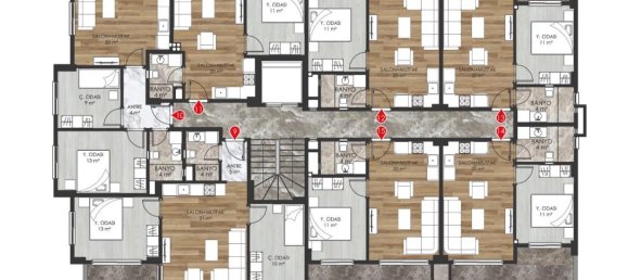 2 rooms Apartment in Oba, Turkey No. 9885 23