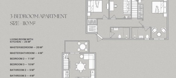 Dúplex de 3 dormitorios en Agios Nikolaos, Greece No. 92778 14