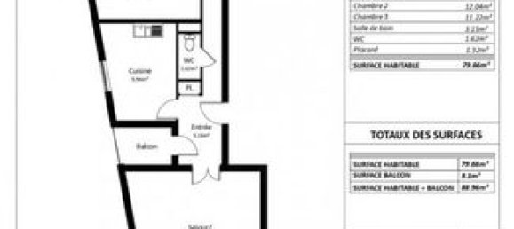 2 chambres Appartement à Reims, France No. 314984 9