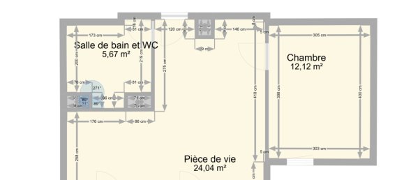 Apartamento de 1 dormitorio en Nancy, France No. 90375 31