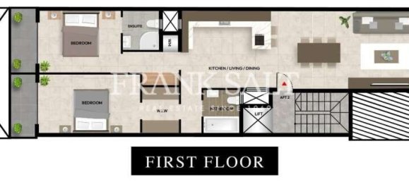 2 غرف نوم شقة في Sliema, Malta رقم 2786 6